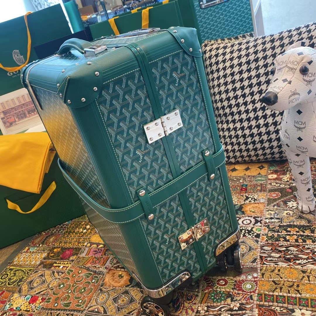 Goyard BOURG2PMLTY01CL03P Bourget PM Trolley Case G99013 Green