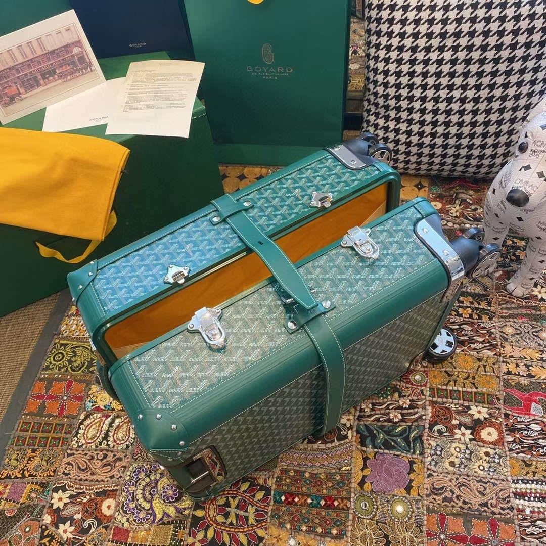 Goyard BOURG2PMLTY01CL03P Bourget PM Trolley Case G99013 Green