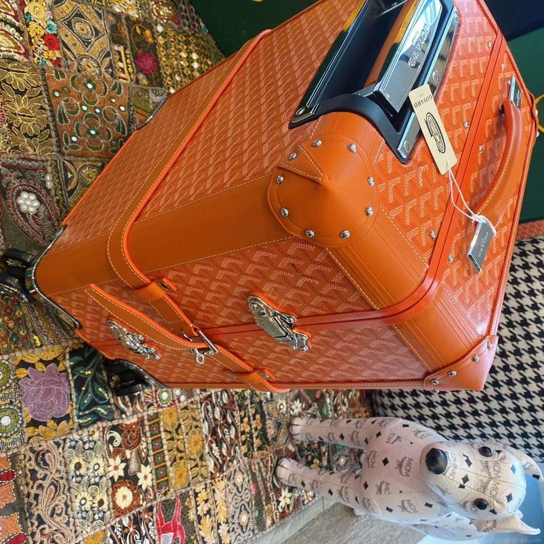 Goyard BOURG2PMLTY01CL03P Bourget PM Trolley Case G99014 Orange