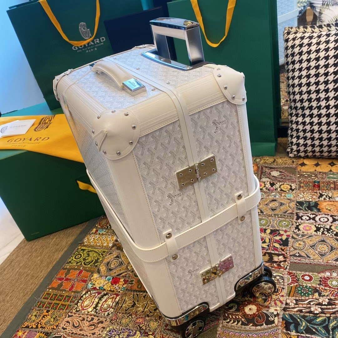 Goyard BOURG2PMLTY01CL03P Bourget PM Trolley Case G99015 White