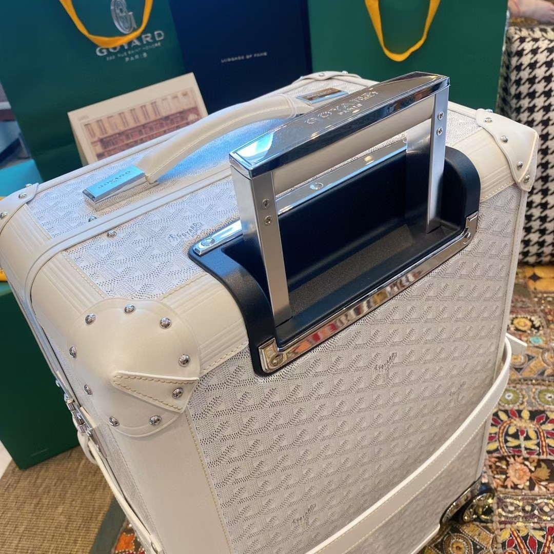 Goyard BOURG2PMLTY01CL03P Bourget PM Trolley Case G99015 White