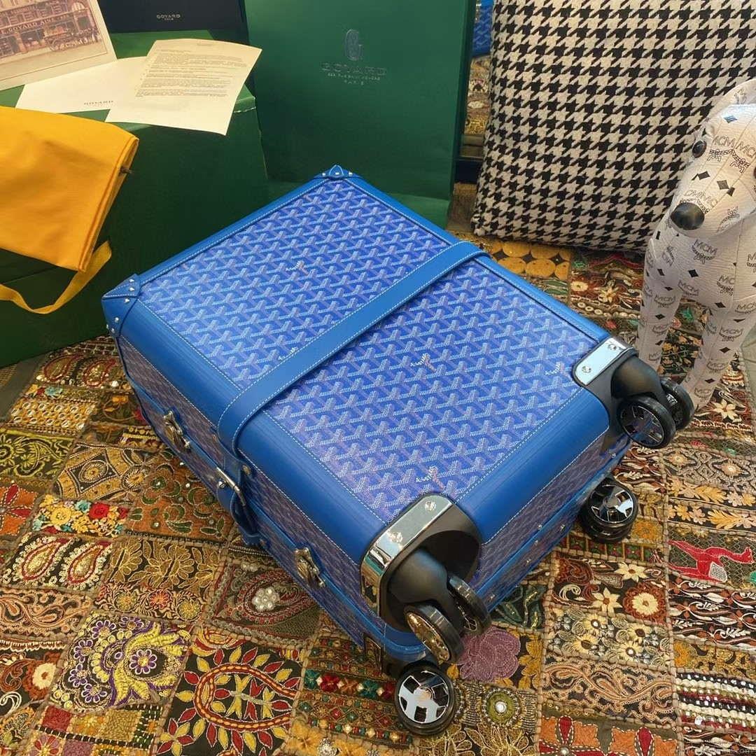 Goyard BOURG2PMLTY01CL03P Bourget PM Trolley Case G99016 Blue