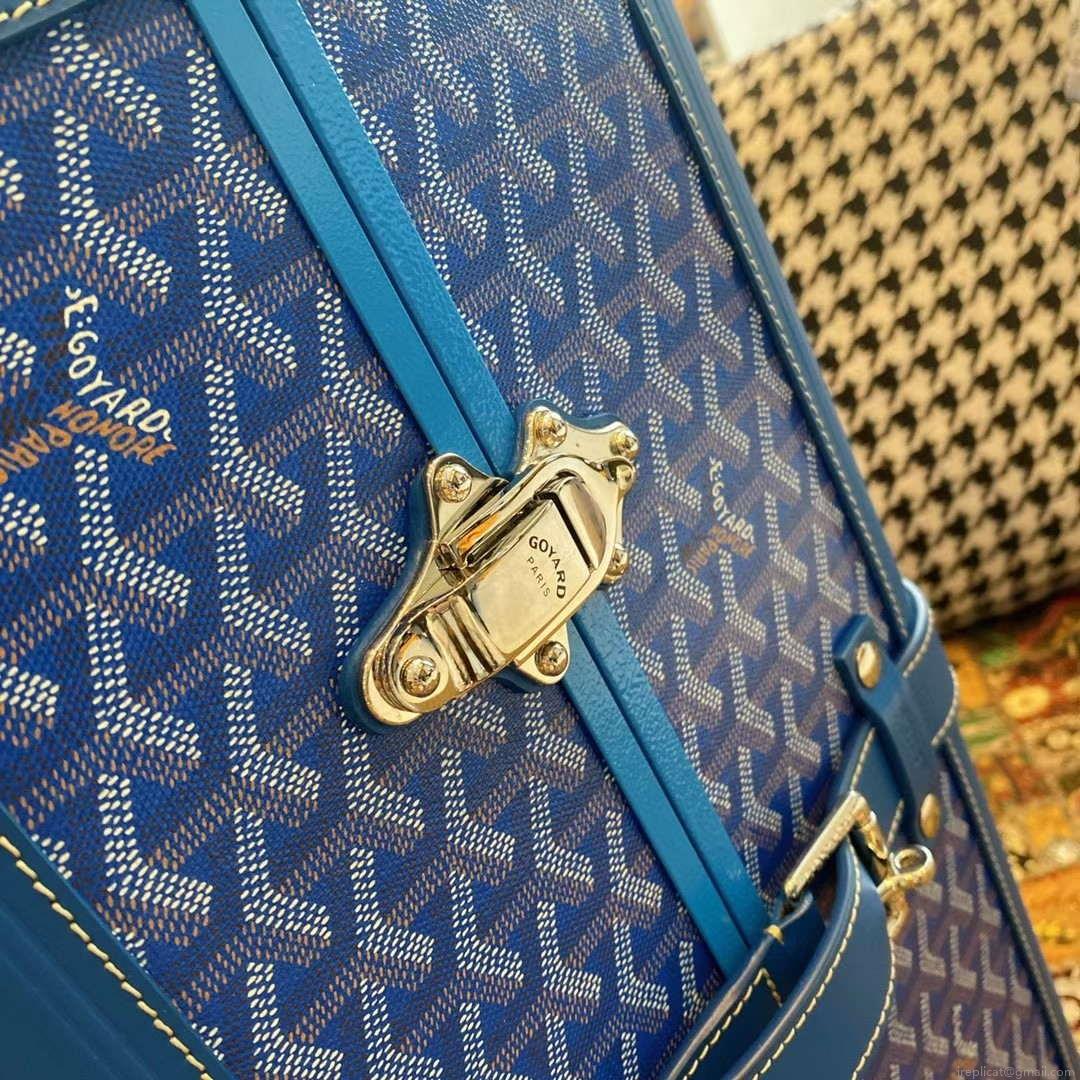 Goyard BOURG2PMLTY01CL03P Bourget PM Trolley Case G99016 Blue