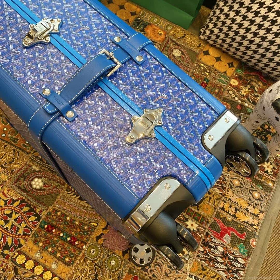 Goyard BOURG2PMLTY01CL03P Bourget PM Trolley Case G99016 Blue
