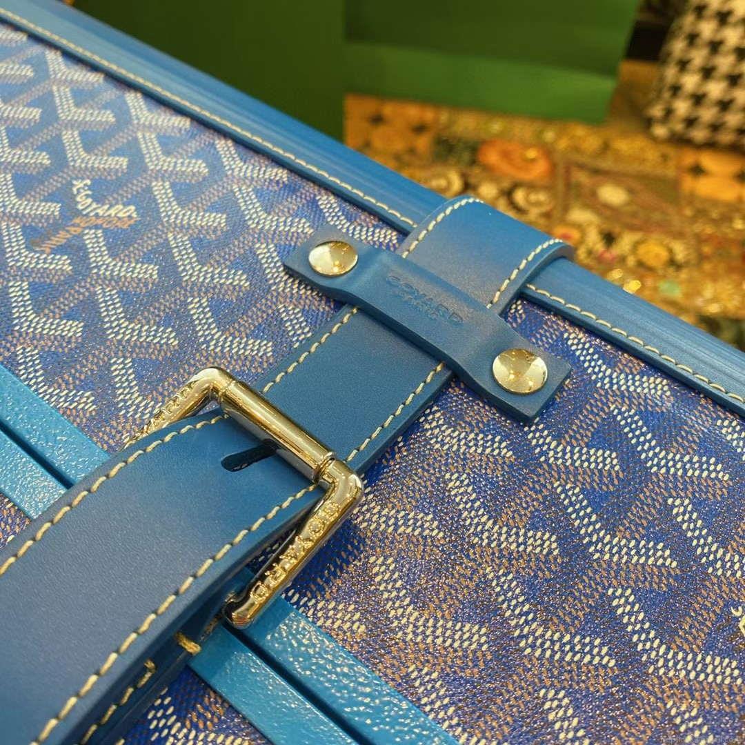 Goyard BOURG2PMLTY01CL03P Bourget PM Trolley Case G99016 Blue
