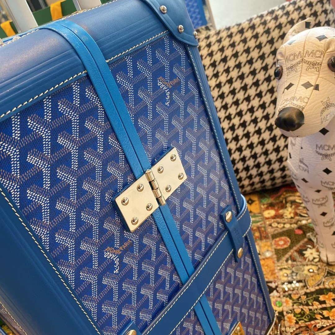 Goyard BOURG2PMLTY01CL03P Bourget PM Trolley Case G99016 Blue