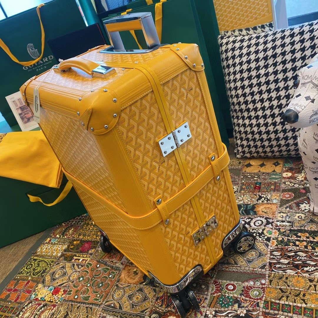 Goyard BOURG2PMLTY01CL03P Bourget PM Trolley Case G99017 Yellow