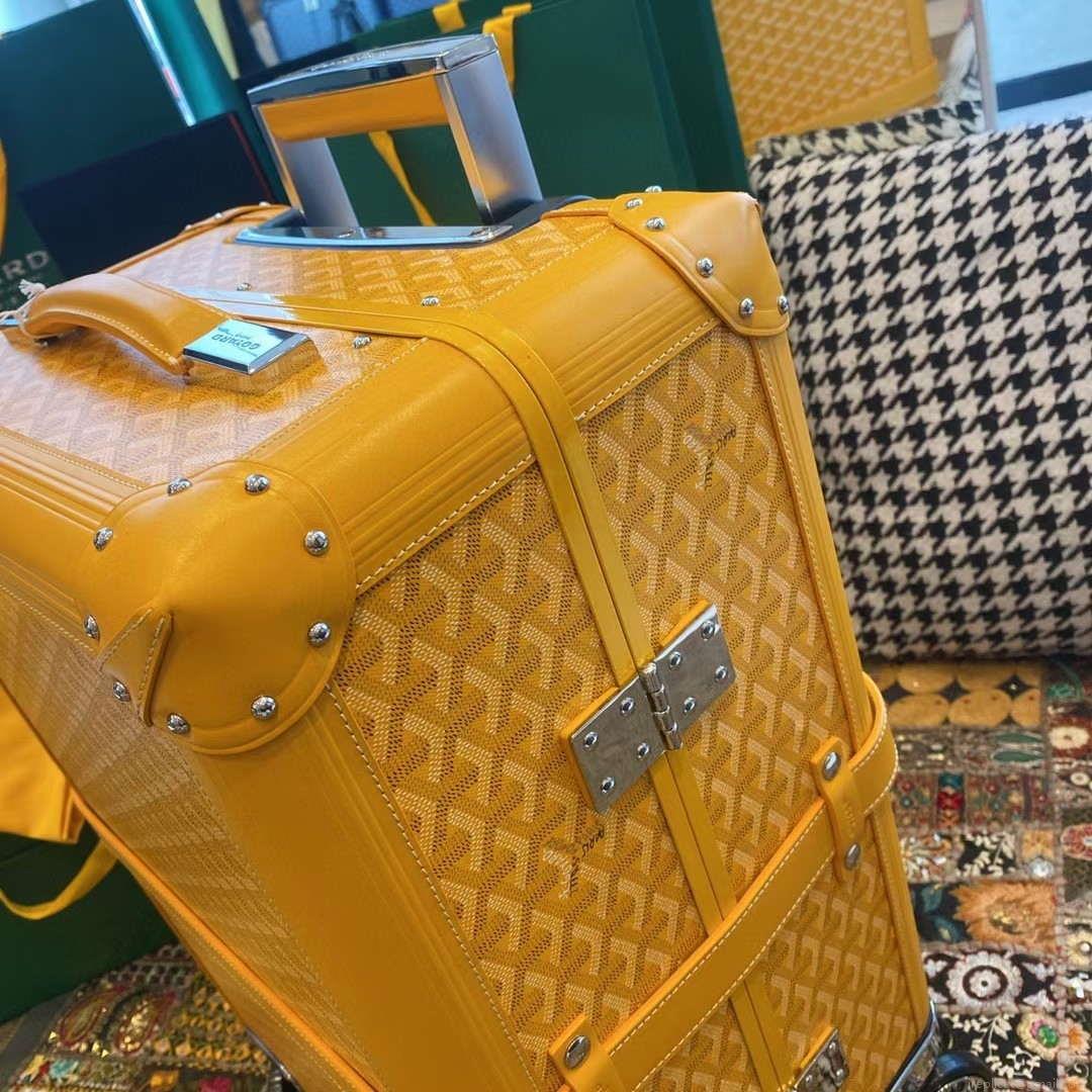 Goyard BOURG2PMLTY01CL03P Bourget PM Trolley Case G99017 Yellow