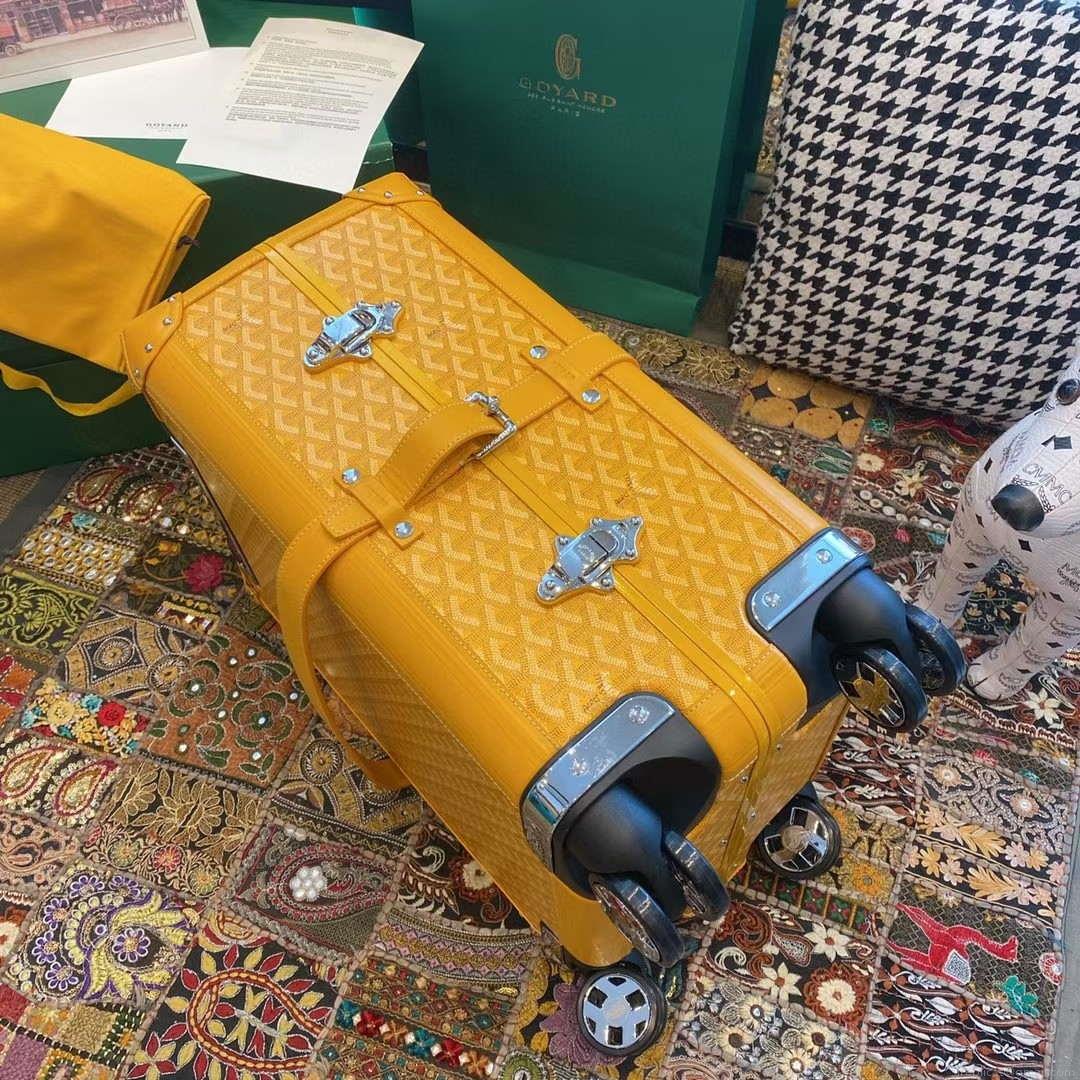 Goyard BOURG2PMLTY01CL03P Bourget PM Trolley Case G99017 Yellow