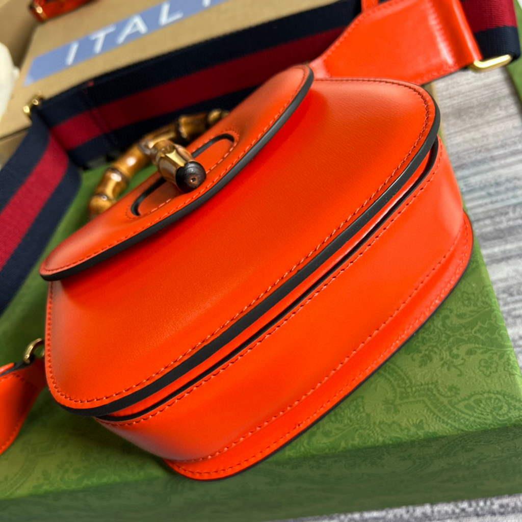 Gucci Bamboo1947 Mini top handle bag 686864 Red