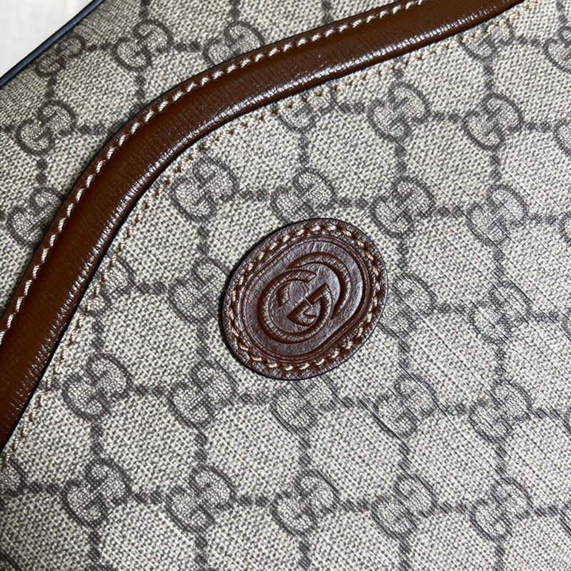 Gucci 675891 Messenger bag with Interlocking G Beige and ebony