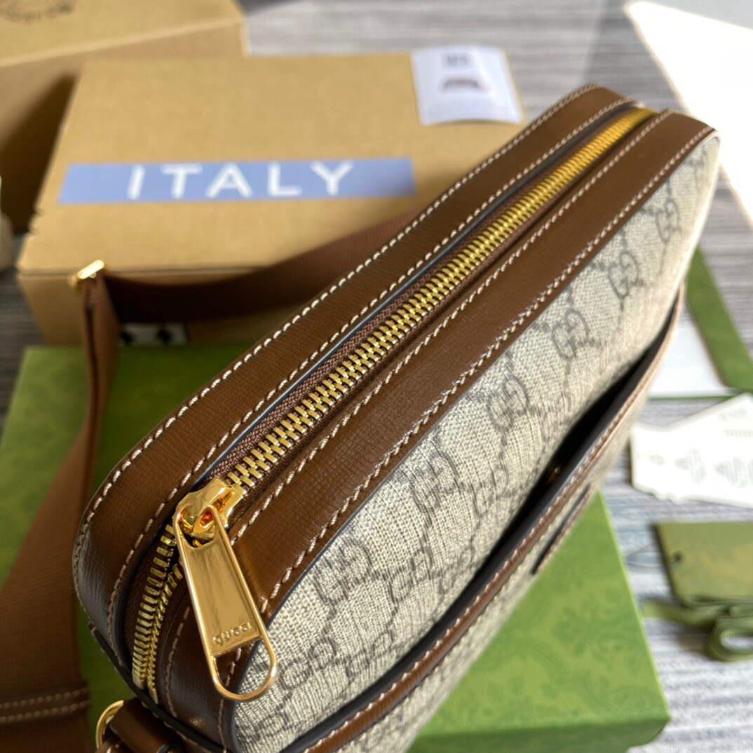 Gucci 675891 Messenger bag with Interlocking G Beige and ebony
