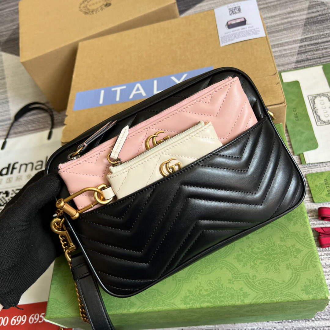 Gucci 699758 Double G multi-use mini bag Black