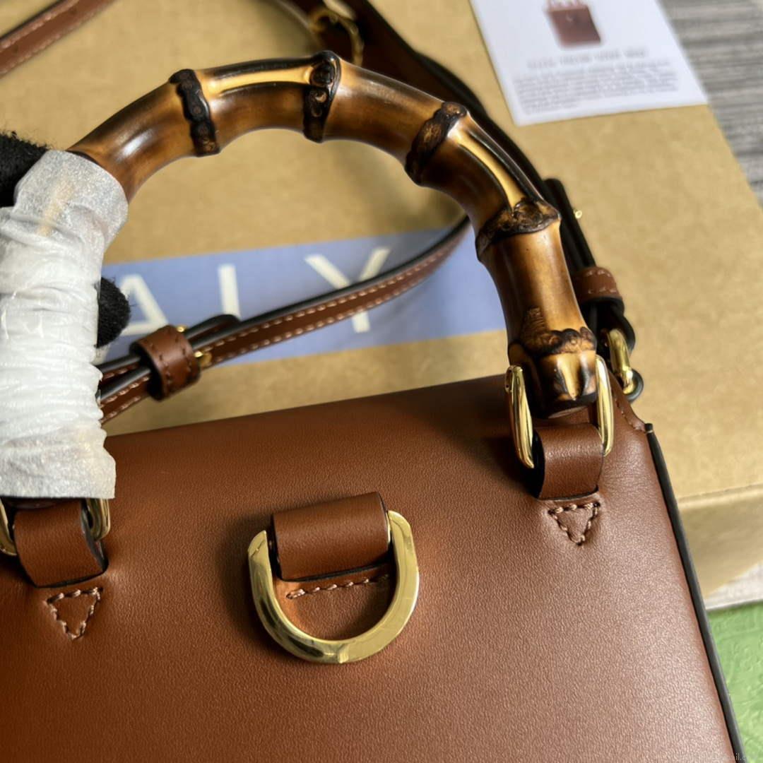 Gucci 702106 Bamboo Mini Handbag Brown