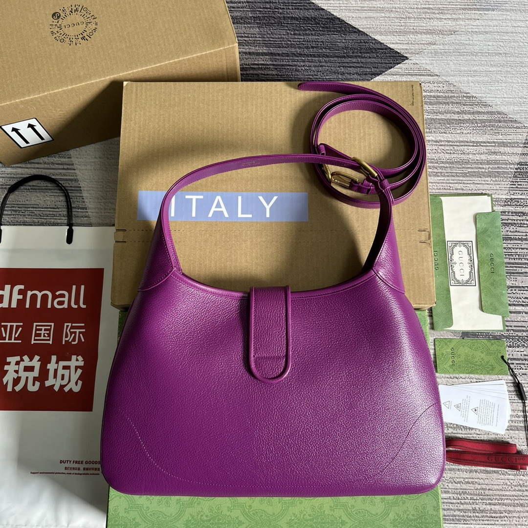 Gucci 726274 Aphrodite Medium Shoulder Bag Purple
