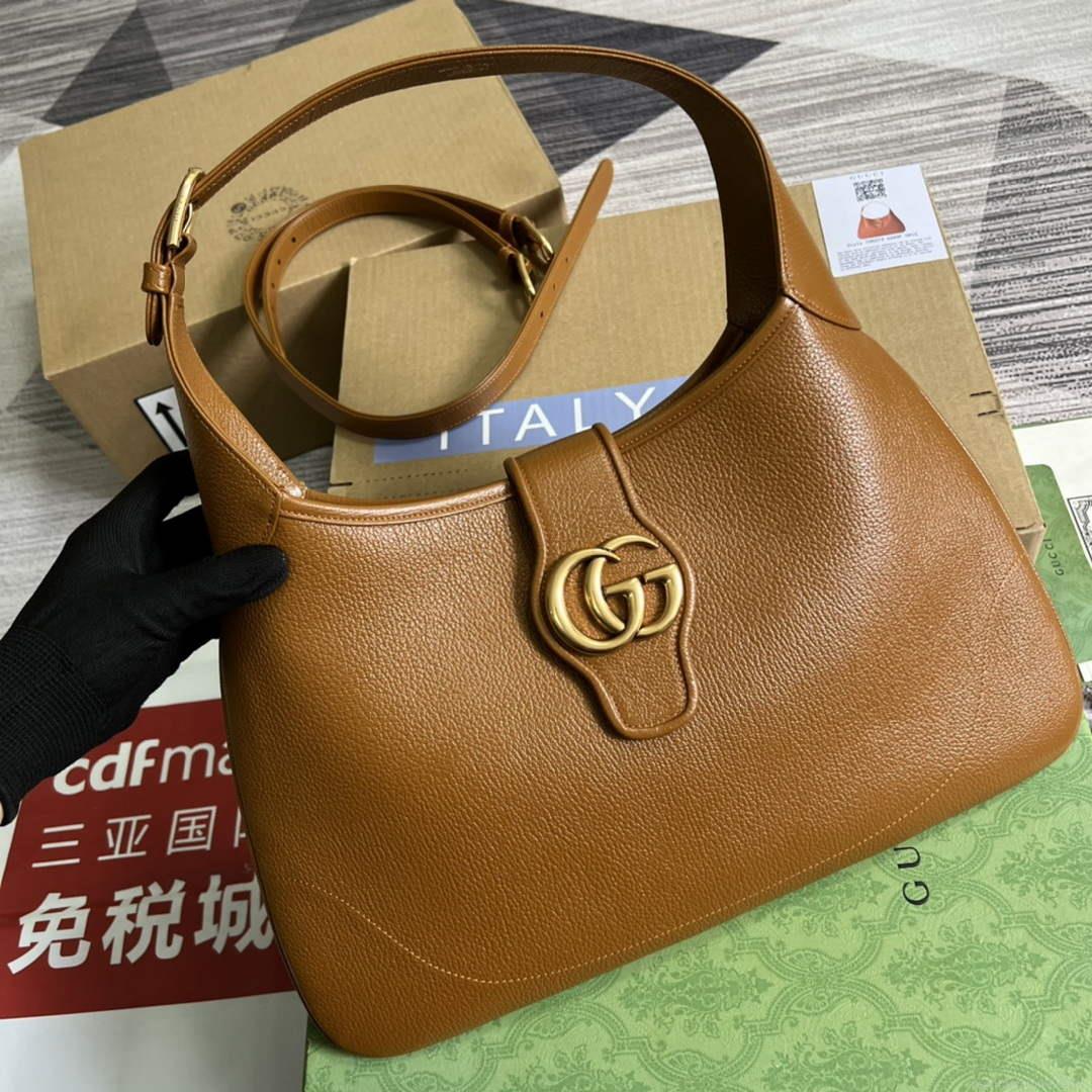 Gucci 726274 Aphrodite Medium Shoulder Bag Light Brown