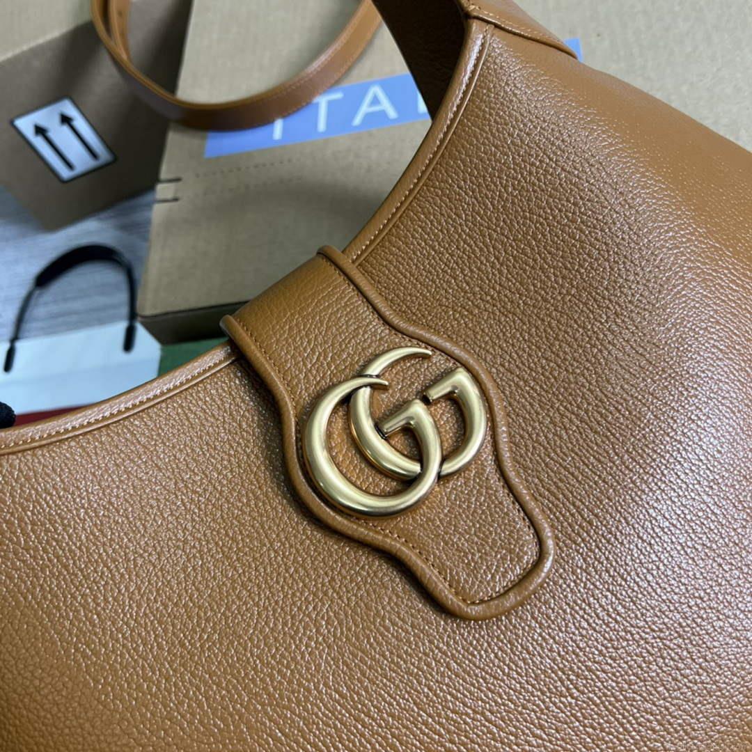 Gucci 726274 Aphrodite Medium Shoulder Bag Light Brown