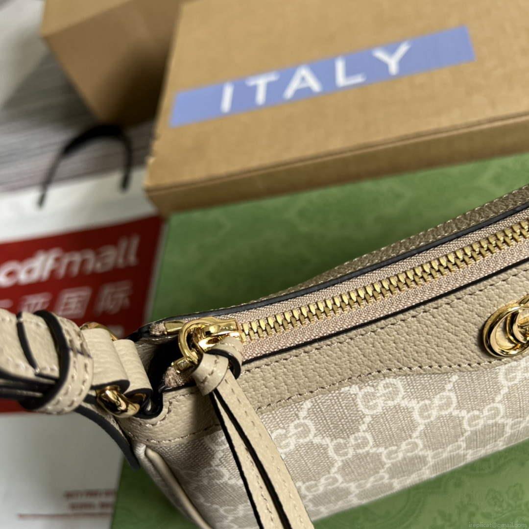 Gucci 735145 GG Supreme Ophidia small handbag Oatmeal
