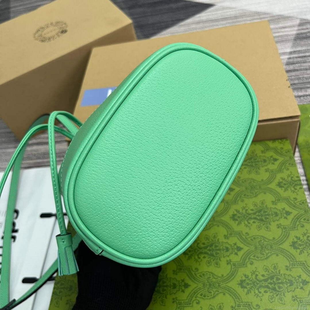 Gucci 550620 Ophidia mini bucket bag with Double G Mint Green