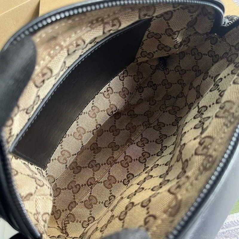 Gucci 725696 Shoulder bag with tonal Double G Black