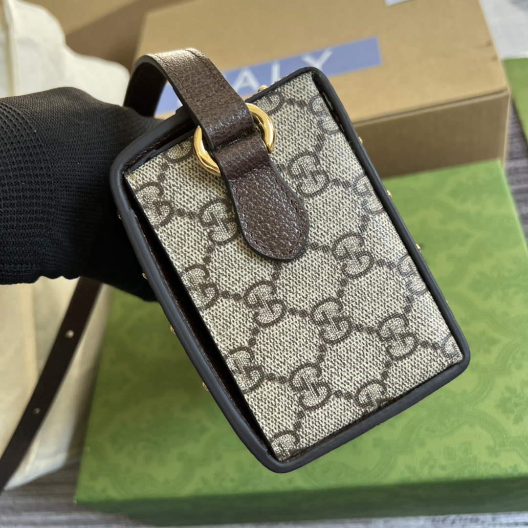 Gucci 678460 GG Mini Bag Brown