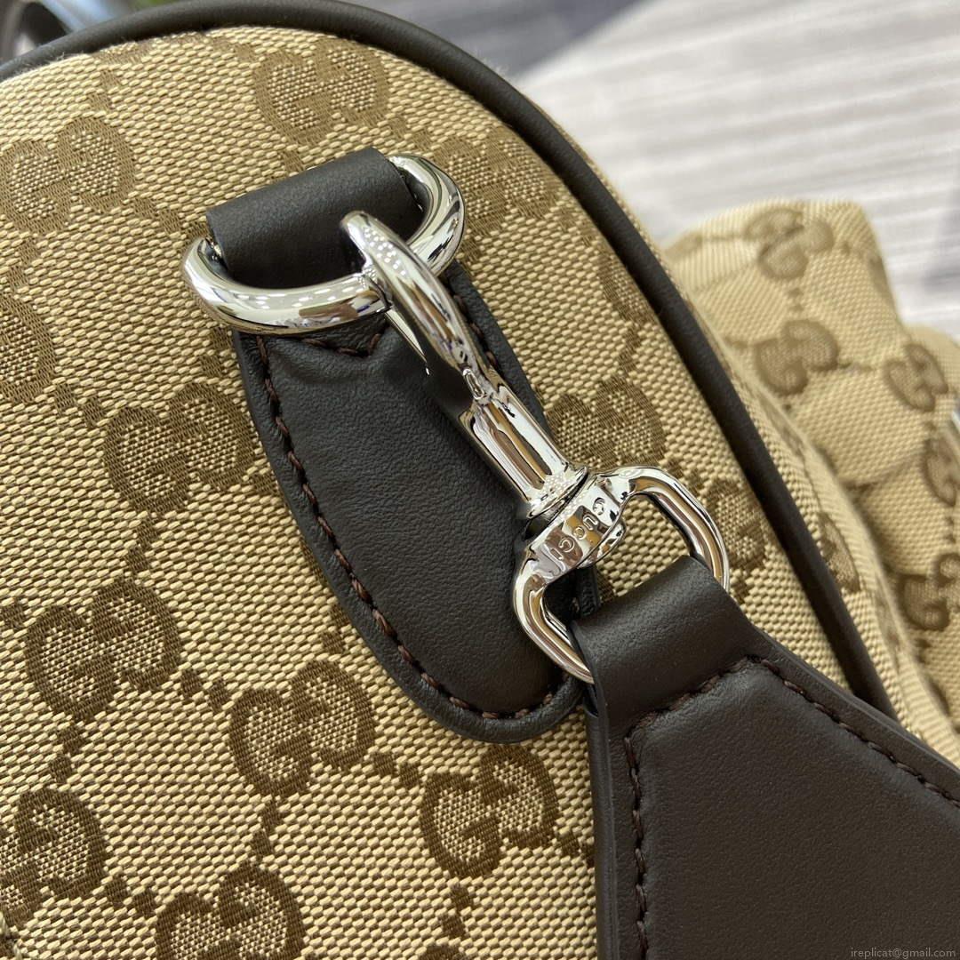 Gucci 802095 Medium GG Duffle Bag Brown