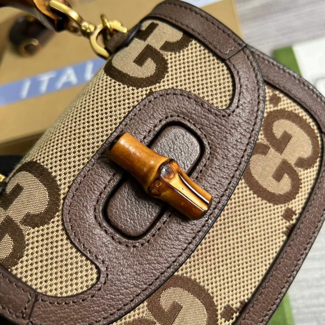 Gucci 686864 Mini jumbo GG Bag With Bamboo