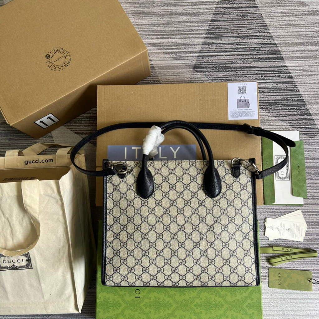 Gucci 659983 GG Small Tote Bag Black