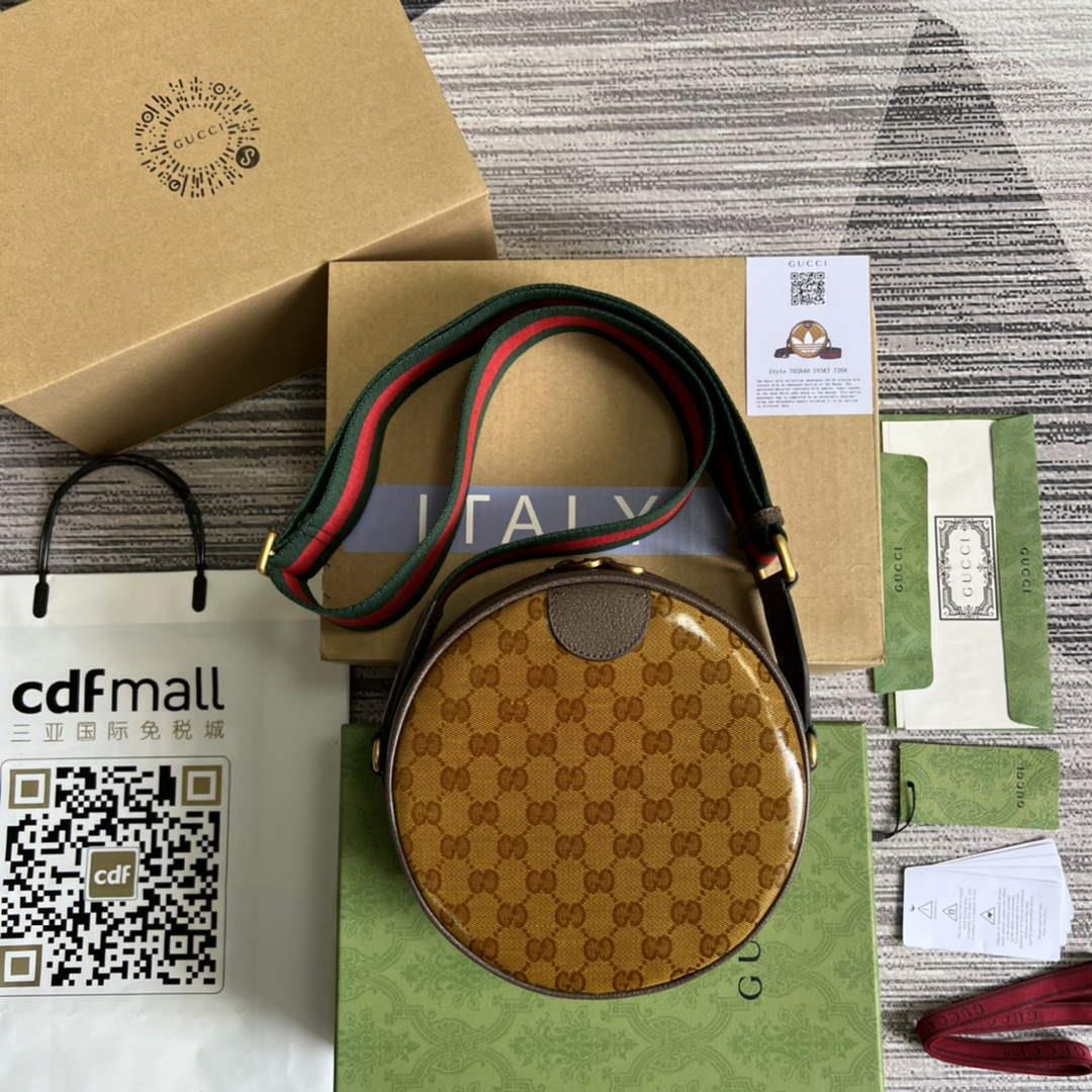 Adidas x Gucci ‎702640 Ophidia small shoulder bag Beige and brown