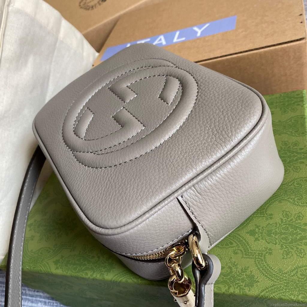 Gucci 308364 Soho small leather crossbody-bags disco bag Grey