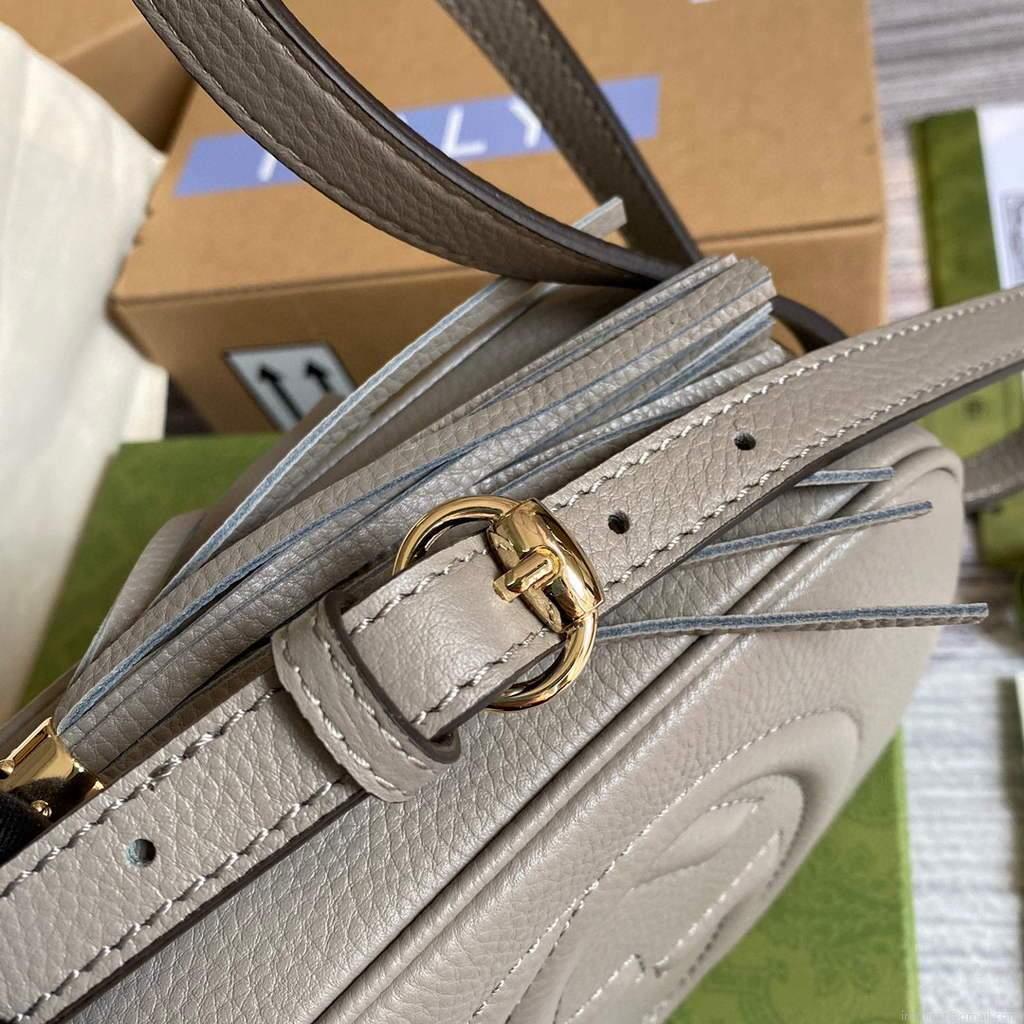 Gucci 308364 Soho small leather crossbody-bags disco bag Grey