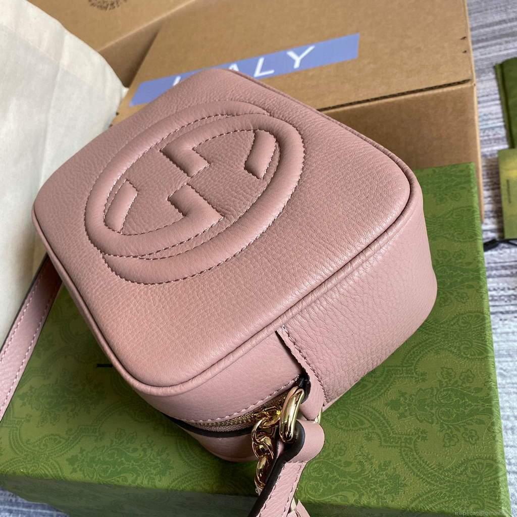 Gucci 308364 Soho small leather crossbody-bags disco bag Pink