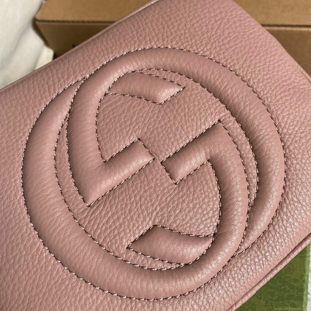 Gucci 308364 Soho small leather crossbody-bags disco bag Pink
