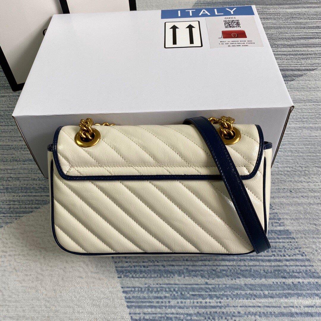 Gucci 446744 GG Marmont Matelassé Mini Bag Beige