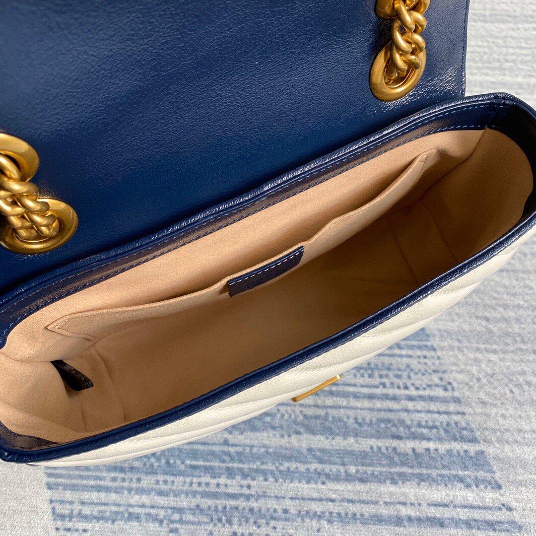 Gucci 446744 GG Marmont Matelassé Mini Bag Beige
