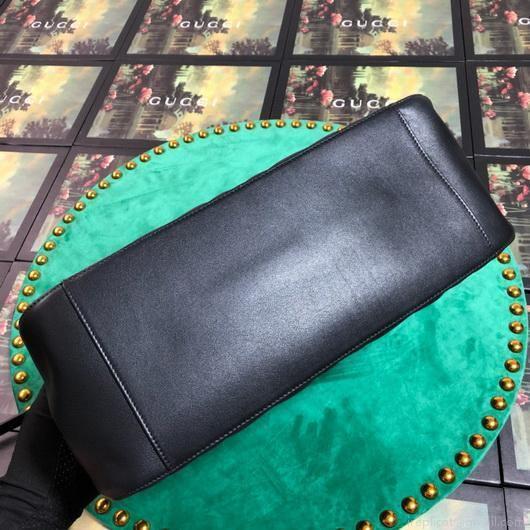 Gucci 453569 GG Marmont Matelassé Shoulder Bag Black