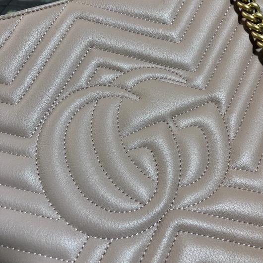 Gucci 453569 GG Marmont Matelassé Shoulder Bag Light Pink