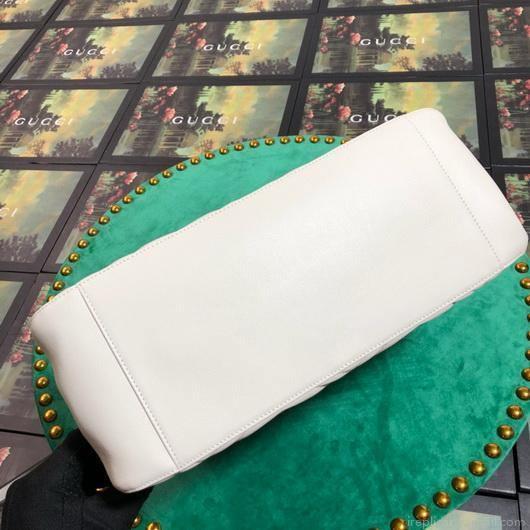Gucci 453569 GG Marmont Matelassé Shoulder Bag White