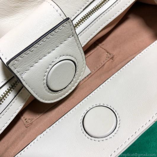 Gucci 453569 GG Marmont Matelassé Shoulder Bag White