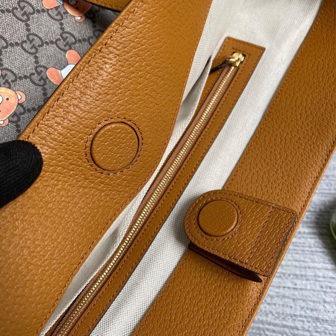 Gucci 631685 Ophidia GG KAI Medium Tote Bag Tan