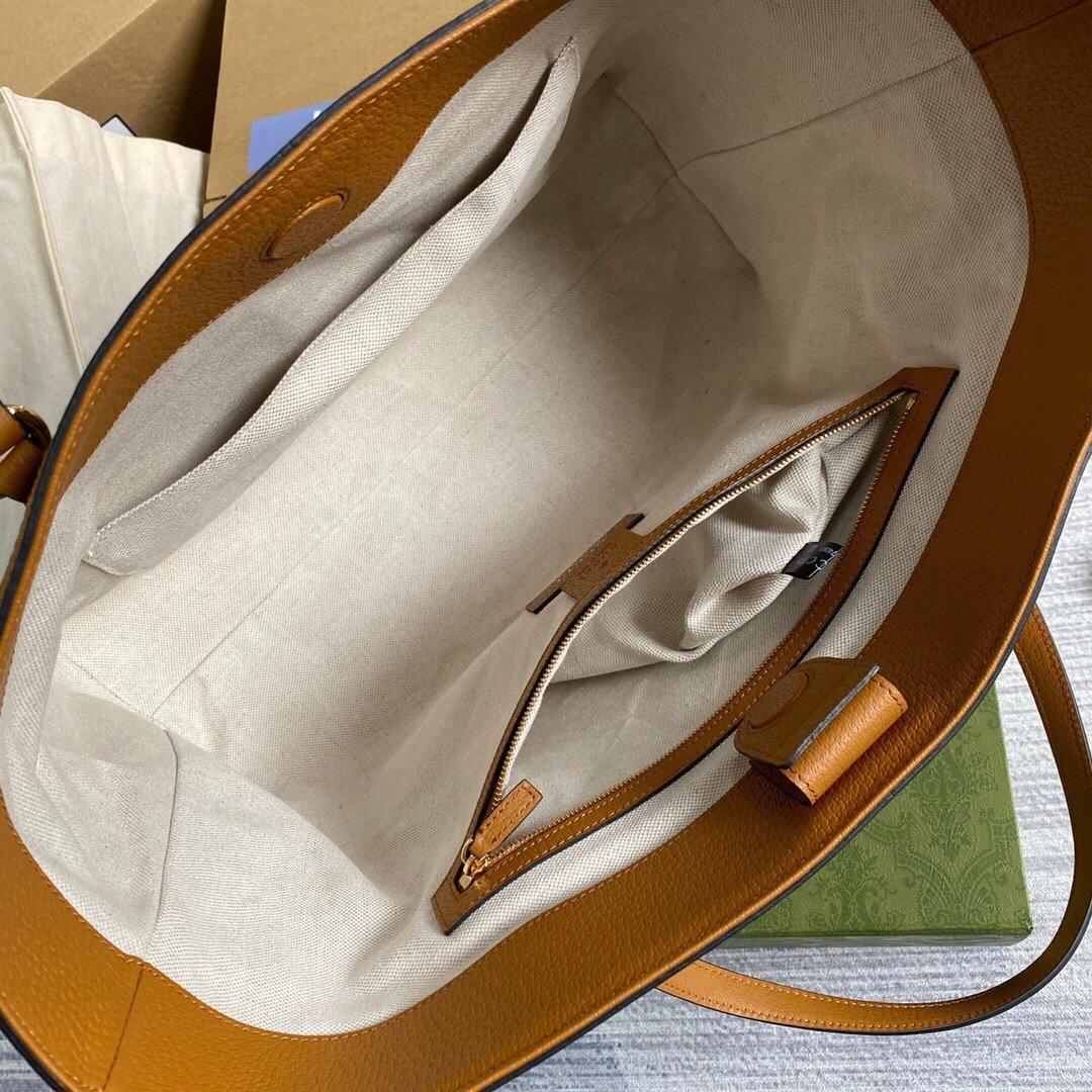 Gucci 631685 Ophidia GG KAI Medium Tote Bag Tan