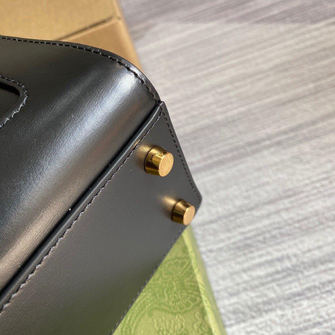 Gucci 649016 Gucci Jackie 1961 Medium Tote Bag Black