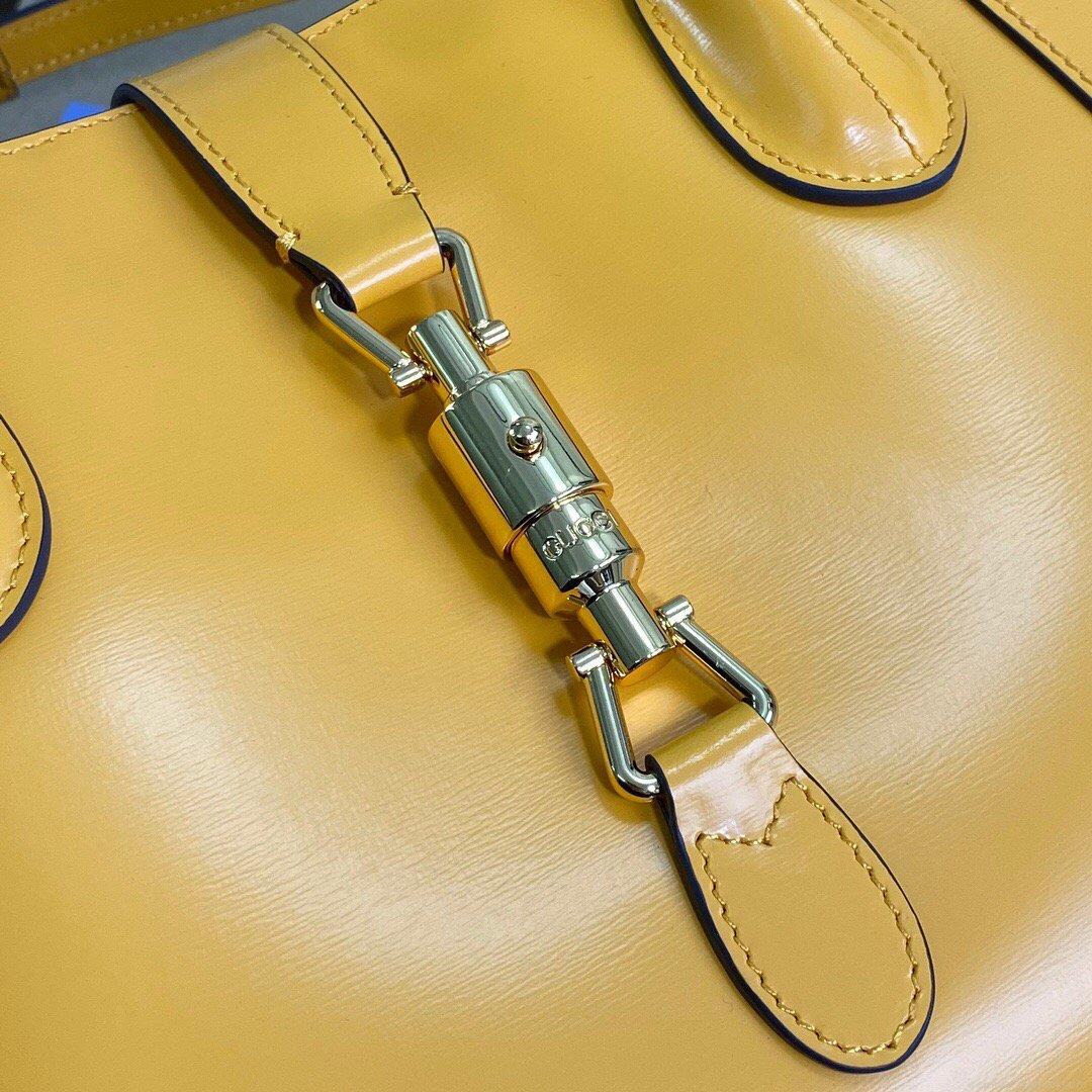 Gucci 649016 Gucci Jackie 1961 Medium Tote Bag Yellow