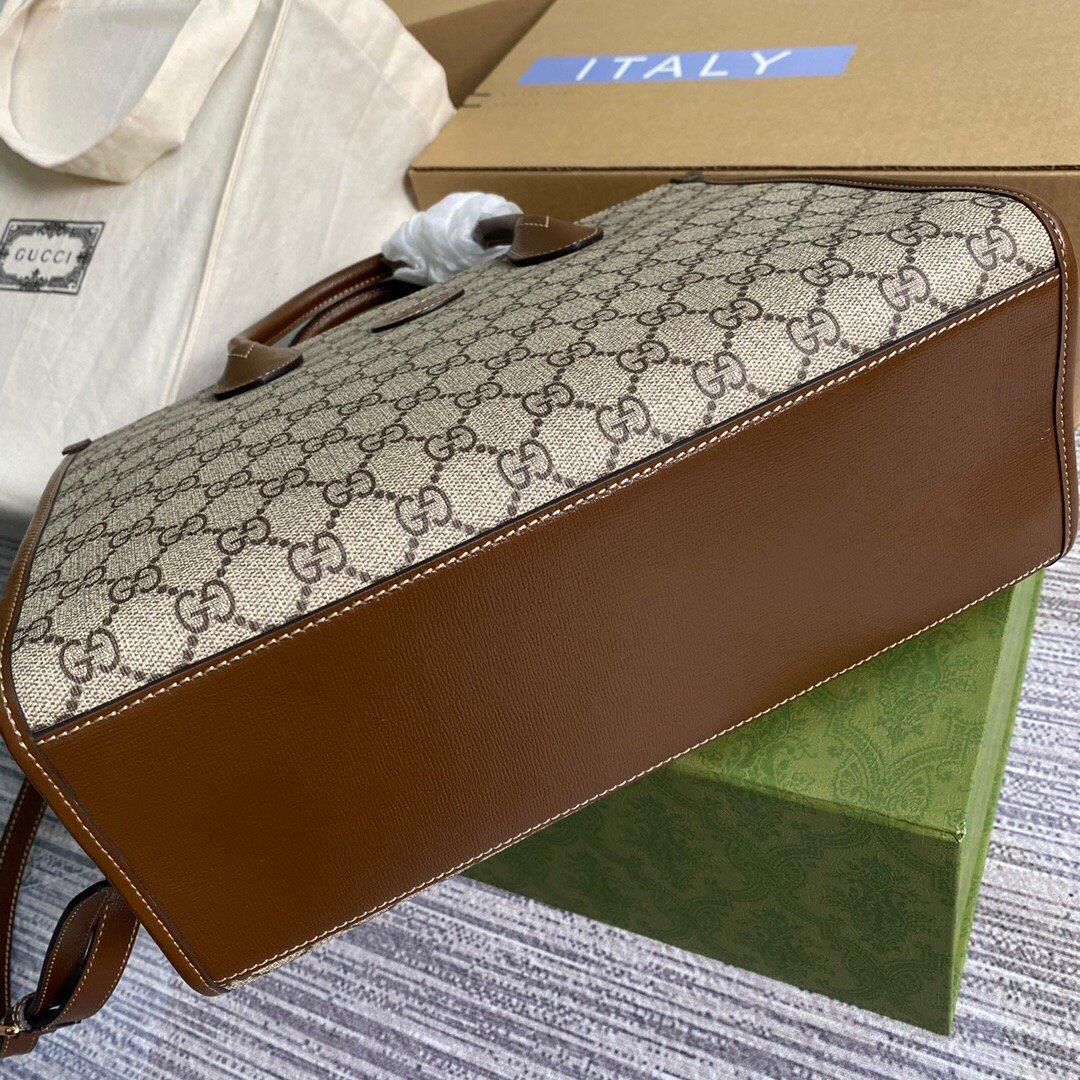 Gucci 659983 GG Small Tote Bag Brown