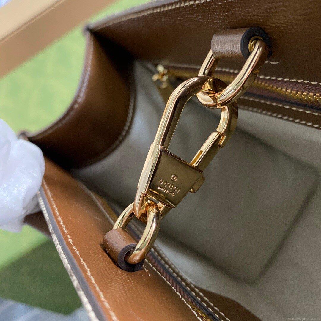 Gucci 659983 GG Small Tote Bag Brown