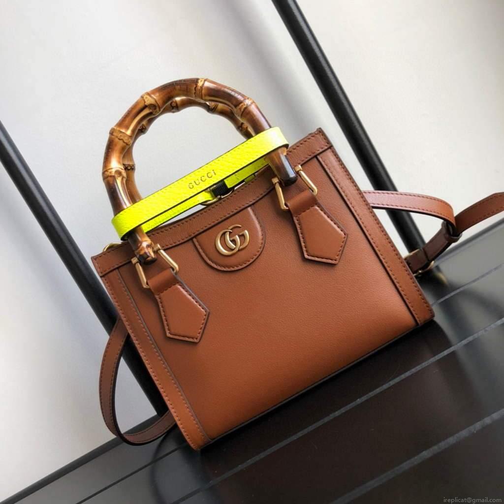 Gucci Diana Mini tote bag top handle bag Gucci 655661 Brown