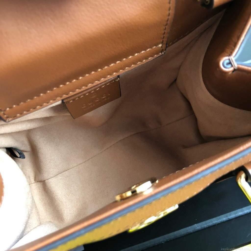 Gucci Diana Mini tote bag top handle bag Gucci 655661 Brown
