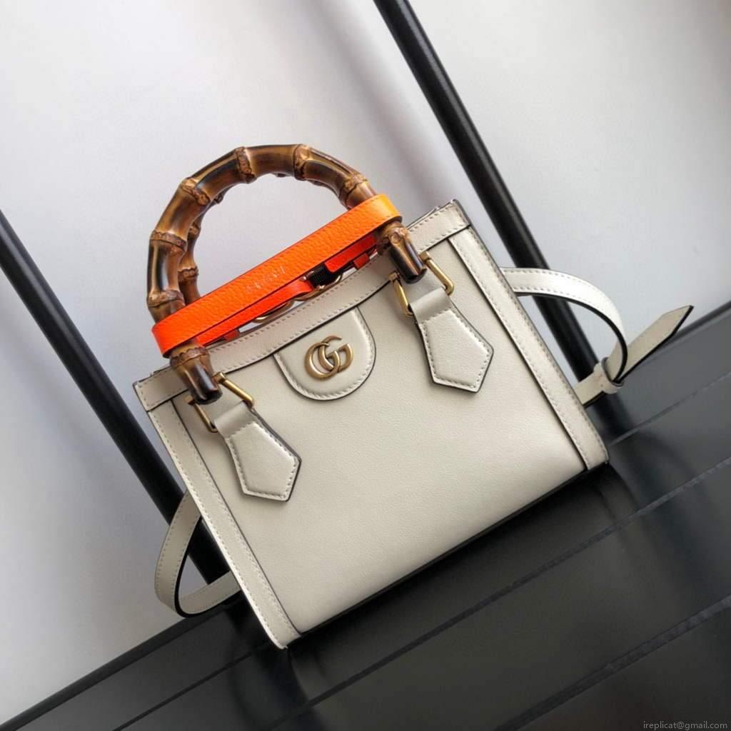 Gucci Diana Mini tote bag top handle bag Gucci ‎655661 White