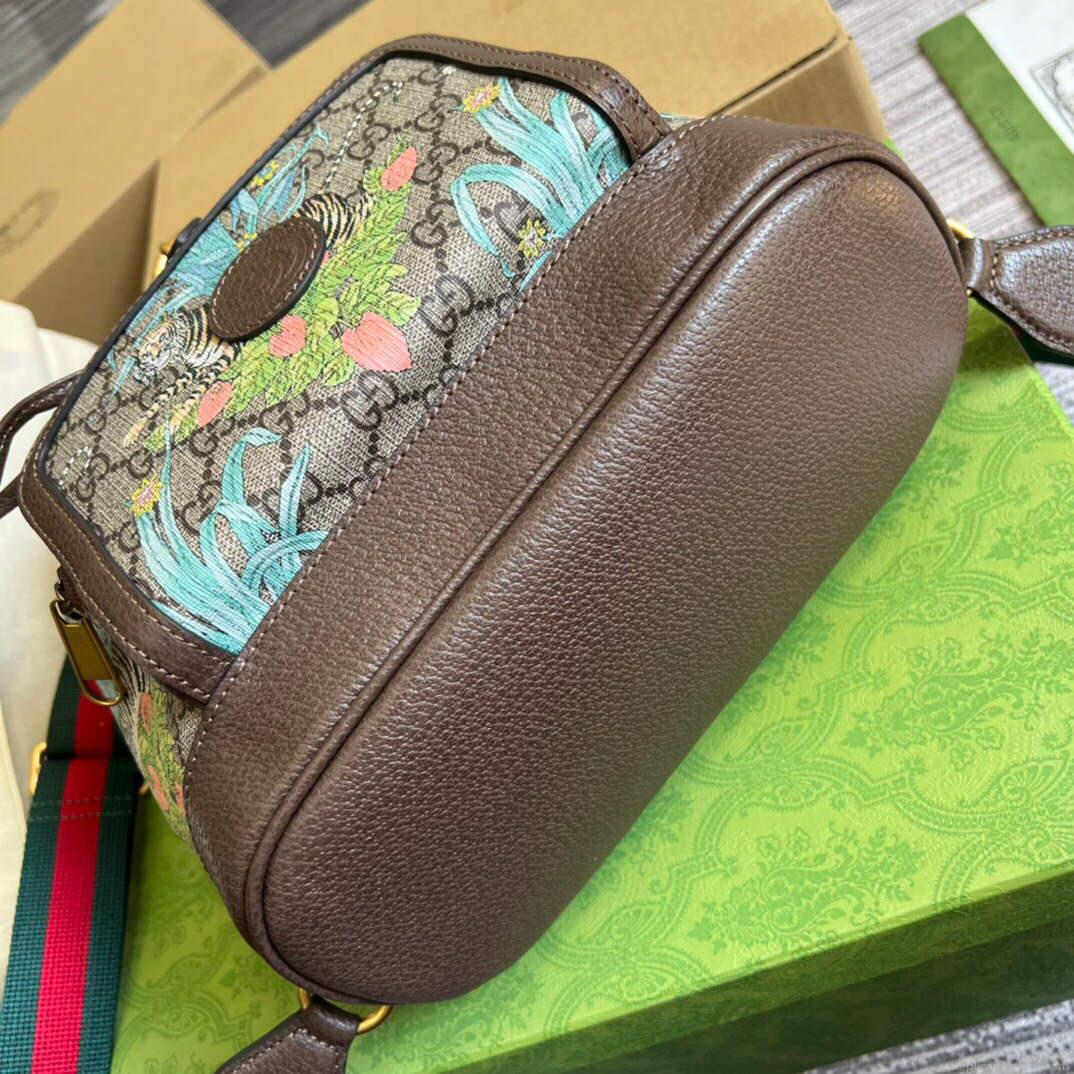 Gucci 674147 Backpack with Interlocking G Brown