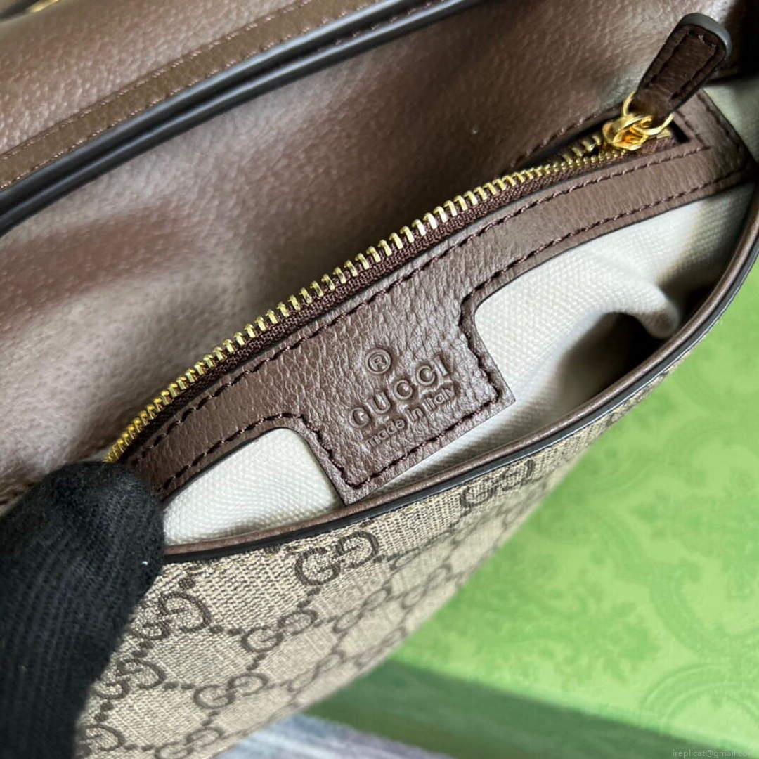 Gucci 699268 Gucci Blondie shoulder bag GG Supreme canvas Brown